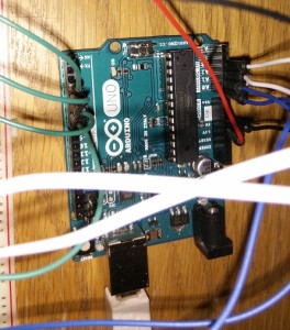 Arduino wiring from bread board